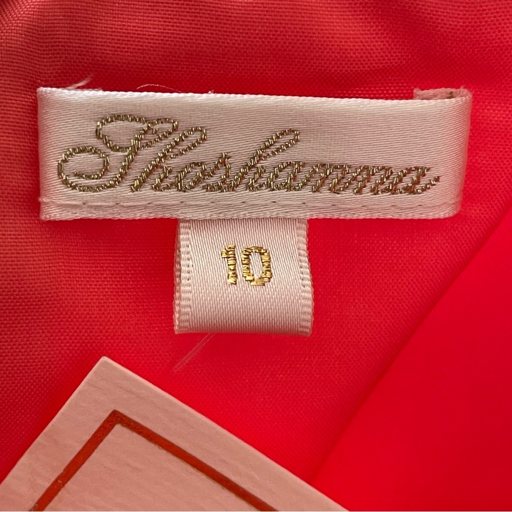 NWT Shoshanna Carine 100% Silk Bright Pink Spaghetti Strap Mini Dress Size 10 - Picture 8 of 10